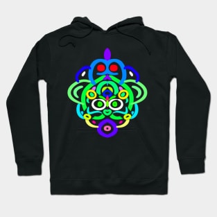 Mr. Friendly Alien Face Hoodie